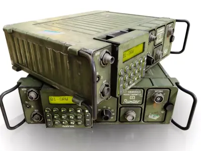 Military Radio RT169 Low-poly 3D model