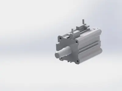 Pneumatic cylinder Free 3D model purchase