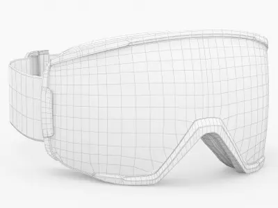 Smith ChromaPop Everyday Green Ski Goggle 3D model