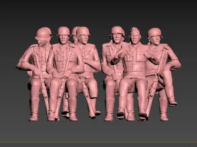 German soldiers 3D print model purchase