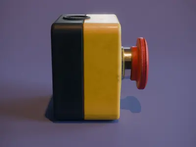 Emergency Stop Button Low-poly 3D model purchase