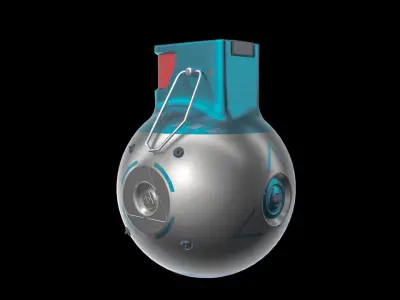 GRENADE SCIFI Low-poly 3D model buy