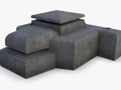 Bunker - M162A Low-poly 3D model