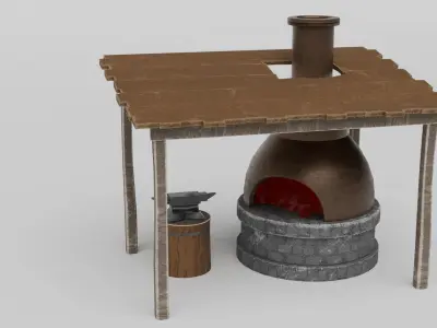 Medieval Themed 3D Model Set 3D model