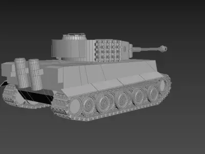 Tiger E1 3D model