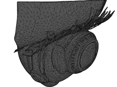 Cybernetic Eye Implant 3D Model 3D model