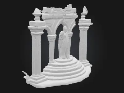 Knights Sanctuary  A Stronghold of Honor and Solitude 3D model
