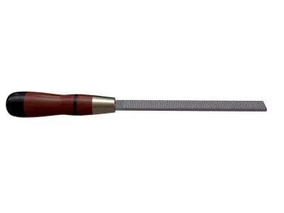 Rectangular Wood Course Cut Rasp 3D model