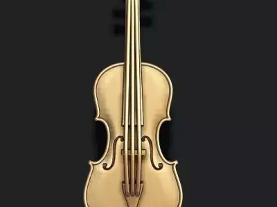 Violin pendant 3D print model
