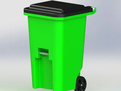 Trash Can 3D model shop