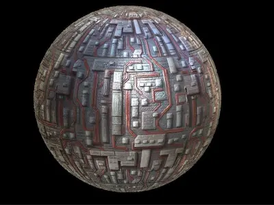 PBR Sci-Fi Seamless Realistic Material SBSAR 4k Texture 06 Texture
