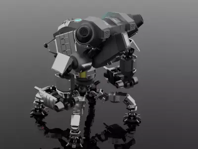 Robot Spider Mecha 3D Model Blend FBX OBJ 3D model
