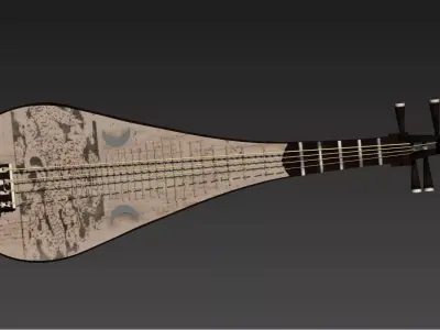Chinese Lute Free 3D model