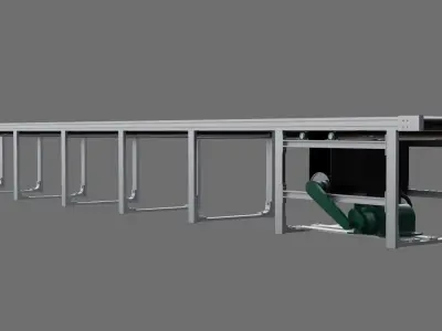 Conveyor Belt 1A Low-poly 3D model