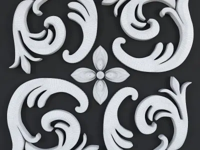 Trim Ornament 01 Free 3D model