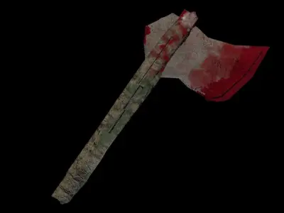 Axe for Battle Low-poly 3D model