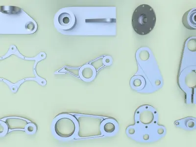 Parts package - 16 pieces 3D model