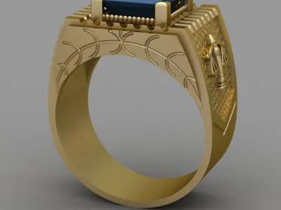 Antique Diamond Ring 3D print model order