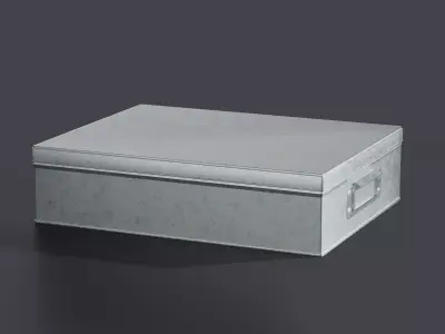 Galvanized Iron Box 001 S 3D model