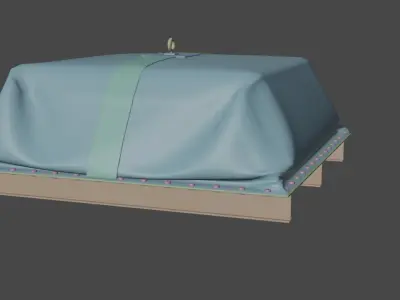 Supply drop Low-poly 3D model purchase