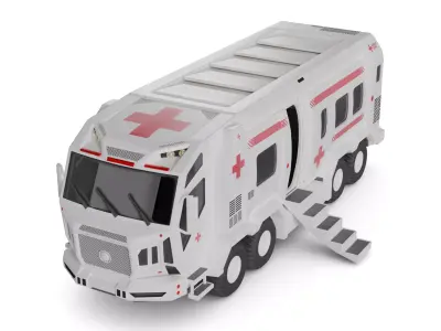 Medical Vehicle 3D model get