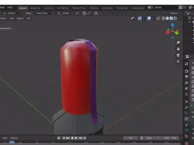  Century Bag Low-poly 3D model