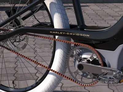Electric Bike Harley Davidson 3D model