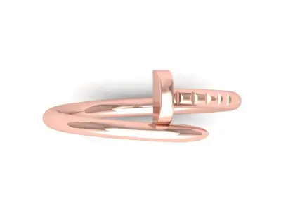 Adjustable Nail Ring For Women  3D print model get