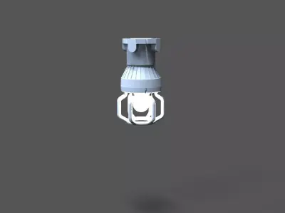 Lamp for 3mm LED 3D print model