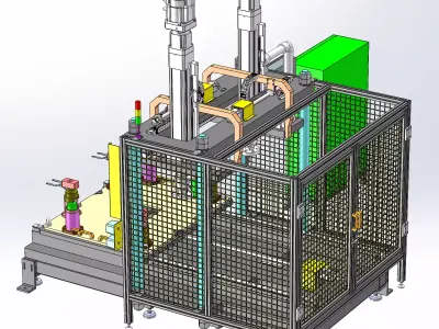 10T servo cylinder press machine 3D model