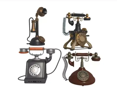 fVintage Home Devices Collection 3D model