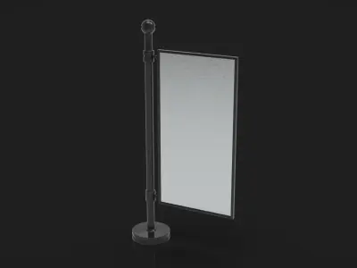 Outdoor Advertising Stand V6 3D model