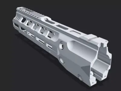 M-LOK Handguard for HK 416 Free 3D model