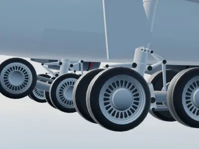 Airbus A340-600 Air France 3D model