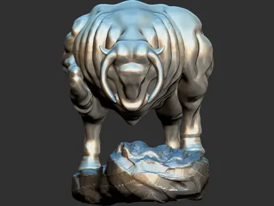 Bull Statue Free 3D model