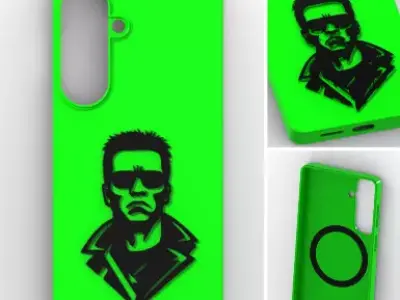 Cybernetic Soldier Magnetic Case S26 3D print model
