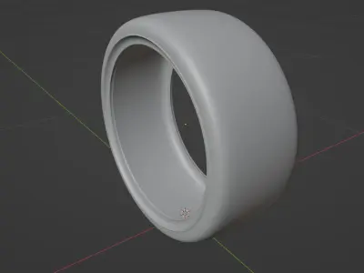 Base Front and Rear Tyre Shape 3D model  Low-poly 3D model