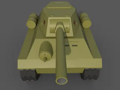 Cartoon tanks 3D Model Pack