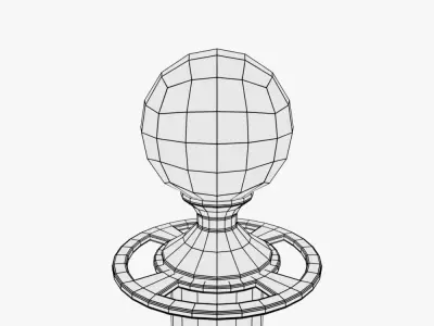 Barrier Posts 3D model