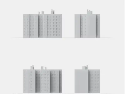Free 3D Print miniature building RB-US-NY-087 Free 3D print model purchase