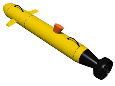 Unmanned Underwater Vehicle 3D model
