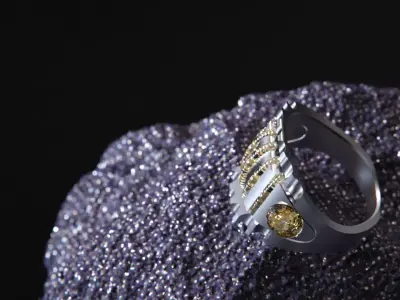 Crystal Geometry ring vol2 3D model