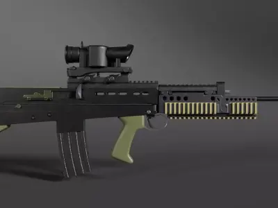 SA80 rifle  3D model