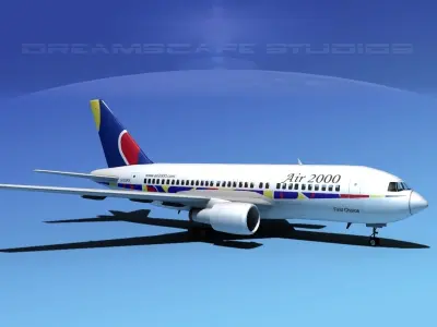 Boeing 767-200ER Air 2000 3D model