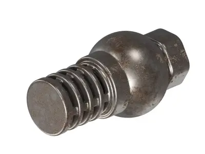 Rusty Foot Valve 3D model