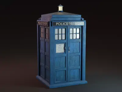 TARDIS Low-poly 3D model purchase