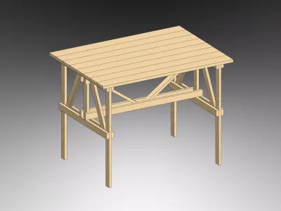 Enzo Mari - WORKTABLE 3D model