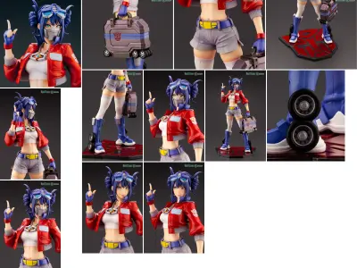 Bishoujo Optimus Prime costume parts 3D print model