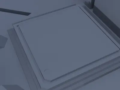 This is an artificial intelligence fighter jet 3D model