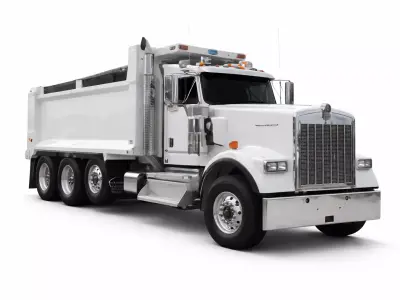 Kenworth W900 Retail Delivery Truck 3D Model 3D model